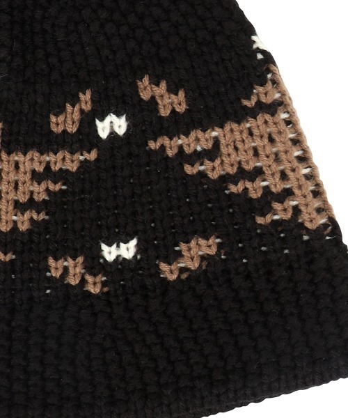 MAHAGRID(マハグリッド)の「『mahagrid/マハグリッド』 EAGLE KNIT BUCKET HAT/イーグルニットバケットハット(ハット・レディース・ブラック/グレー・FREE)」の19枚目の写真