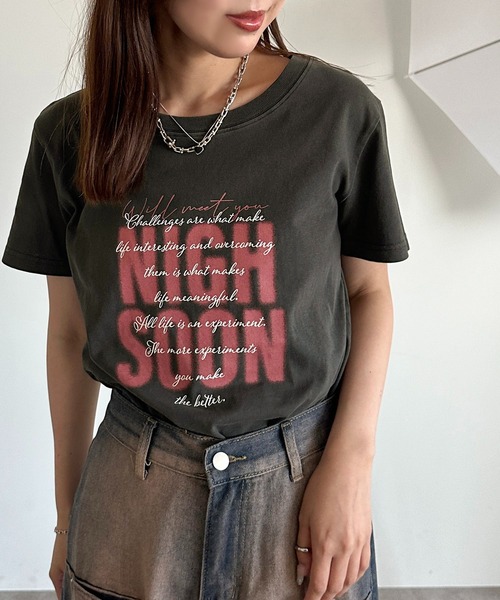 apres jour mignon(アプレジュールミニョン)の「アソートプリントTシャツ【ZOZOTOWN限定アイテム】(Tシャツ/カットソー・レディース・ホワイト系その他/ピンク/ブラック系その他2/ブラック/ブラック系その他/オフホワイト・フリー/X-LARGE)」の5枚目の写真