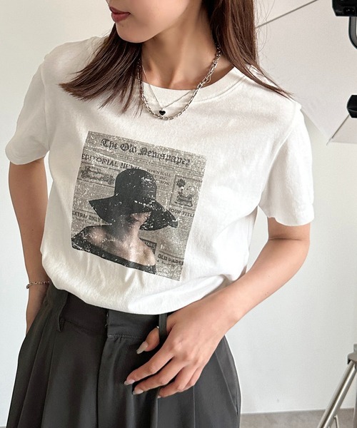 apres jour mignon(アプレジュールミニョン)の「アソートプリントTシャツ【ZOZOTOWN限定アイテム】(Tシャツ/カットソー・レディース・ホワイト系その他/ピンク/ブラック系その他2/ブラック/ブラック系その他/オフホワイト・フリー/X-LARGE)」の13枚目の写真