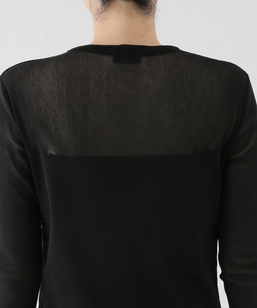 VERMEIL par iena(ヴェルメイユパーイエナ)の「fine cotton チュールクループルオーバー(Tシャツ/カットソー・レディース・ブラック/ブラウン・FREE)」の20枚目の写真