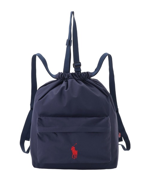 ポロラルフローレン レインバックポロポニー2wayナップサック　ネイビー POLO RALPH LAUREN 新品 ポロ ラルフローレン 2WAY RAIN BAG