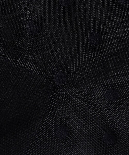 UNITED ARROWS(ユナイテッドアローズ)の「シアー ドット ソックス(ソックス/靴下・レディース・ブラック/ホワイト・FREE)」の4枚目の写真