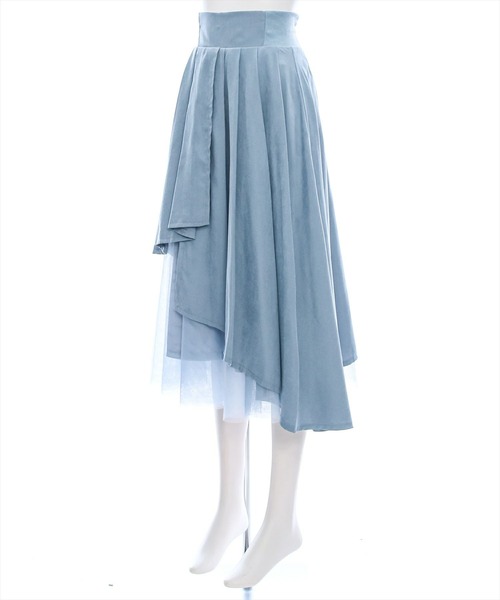 clear（クリア）の「【低身長用サイズ有】無地柄アソートチュールドッキングアシンメトリースカート [大人フェミニン]≪再入荷≫（スカート・レディース・ブラック/グレー/ブルーグレー/ブラウン系その他/ブラック系その他・F/XS）」の13枚目の写真