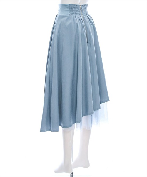 clear（クリア）の「【低身長用サイズ有】無地柄アソートチュールドッキングアシンメトリースカート [大人フェミニン]≪再入荷≫（スカート・レディース・ブラック/グレー/ブルーグレー/ブラウン系その他/ブラック系その他・F/XS）」の15枚目の写真