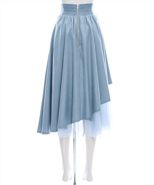 clear（クリア）の「【低身長用サイズ有】無地柄アソートチュールドッキングアシンメトリースカート [大人フェミニン]≪再入荷≫（スカート・レディース・ブラック/グレー/ブルーグレー/ブラウン系その他/ブラック系その他・F/XS）」の16枚目の写真