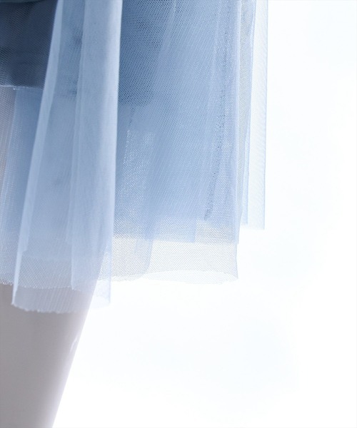 clear（クリア）の「【低身長用サイズ有】無地柄アソートチュールドッキングアシンメトリースカート [大人フェミニン]≪再入荷≫（スカート・レディース・ブラック/グレー/ブルーグレー/ブラウン系その他/ブラック系その他・F/XS）」の20枚目の写真