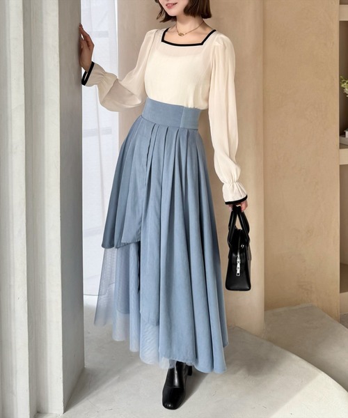 【極美品】トリーバーチ　プリーツスカート　アシンメトリー　マルチ柄 スカート アシンメトリープリーツスカート : ZOZOTOWN Yahoo!店