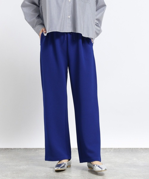 GLOBAL WORK Smile Seed Store(グローバルワーク スマイルシードストア)の「フクレジャガードイージーパンツ/121886(その他パンツ・レディース・ブラック/グレイッシュベージュ/ブルー/チャコール・X-LARGE/LARGE/SMALL/MEDIUM)」の4枚目の写真