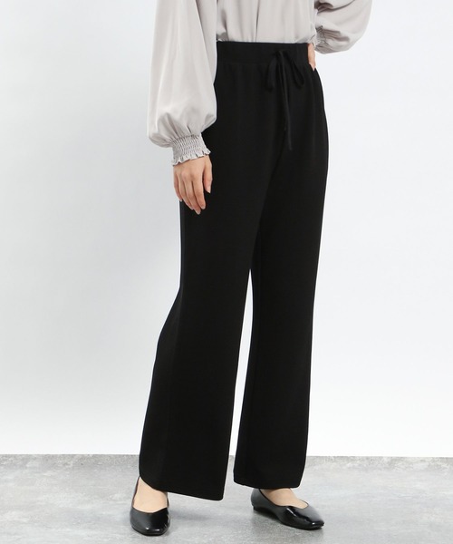 GLOBAL WORK Smile Seed Store(グローバルワーク スマイルシードストア)の「フクレジャガードイージーパンツ/121886(その他パンツ・レディース・ブラック/グレイッシュベージュ/ブルー/チャコール・X-LARGE/LARGE/SMALL/MEDIUM)」の8枚目の写真