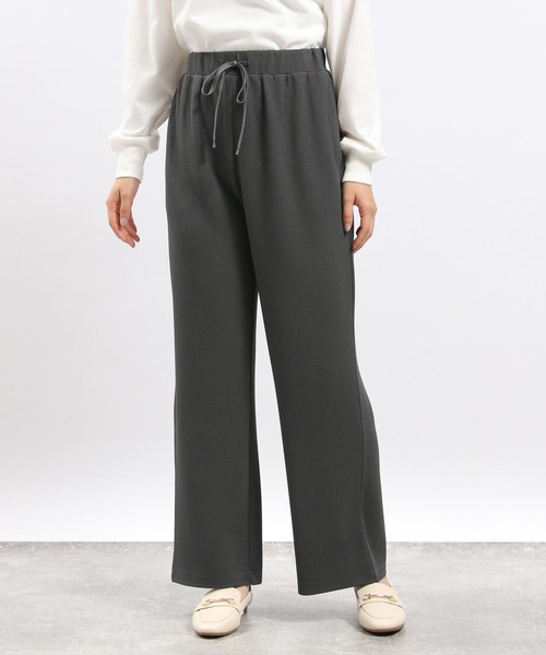 GLOBAL WORK Smile Seed Store(グローバルワーク スマイルシードストア)の「フクレジャガードイージーパンツ/121886(その他パンツ・レディース・ブラック/グレイッシュベージュ/ブルー/チャコール・X-LARGE/LARGE/SMALL/MEDIUM)」の19枚目の写真