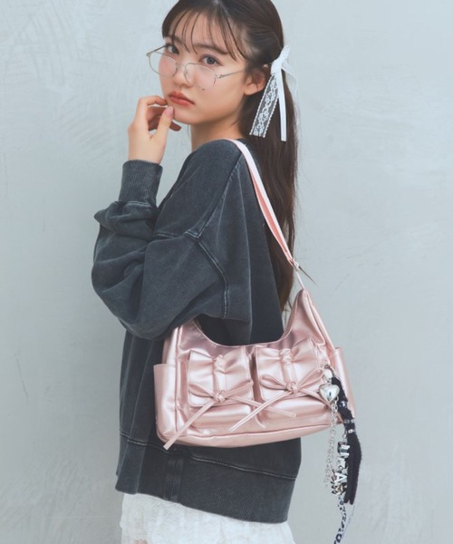 リボンフラップショルダー（ショルダーバッグ）｜repipi armario