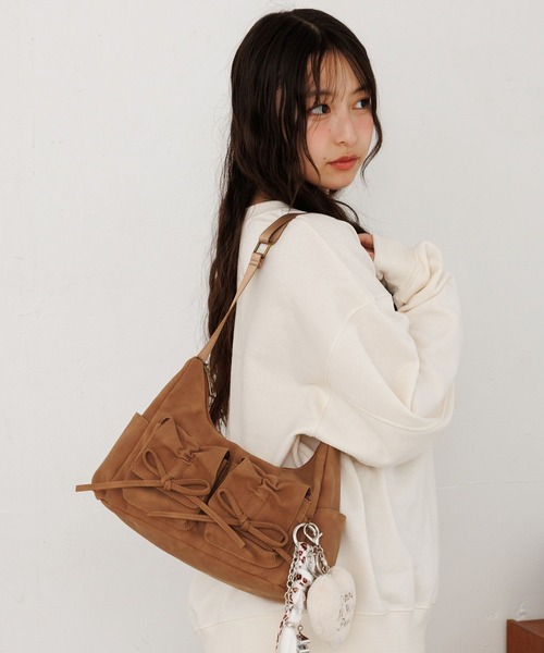 リボンフラップショルダー（ショルダーバッグ）｜repipi armario