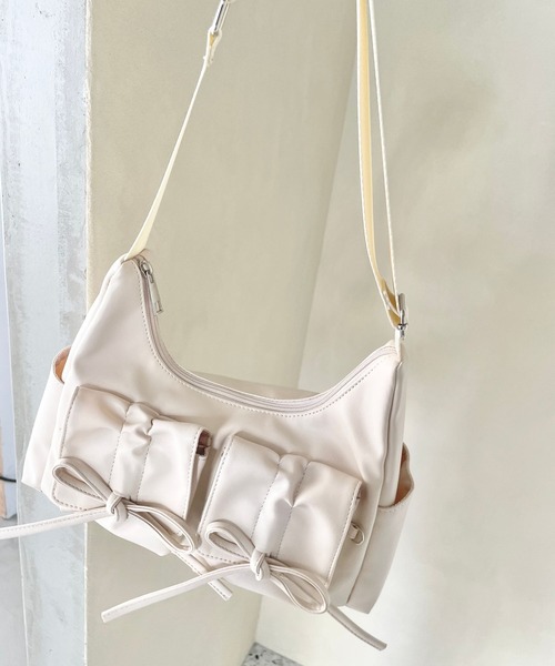リボンフラップショルダー（ショルダーバッグ）｜repipi armario