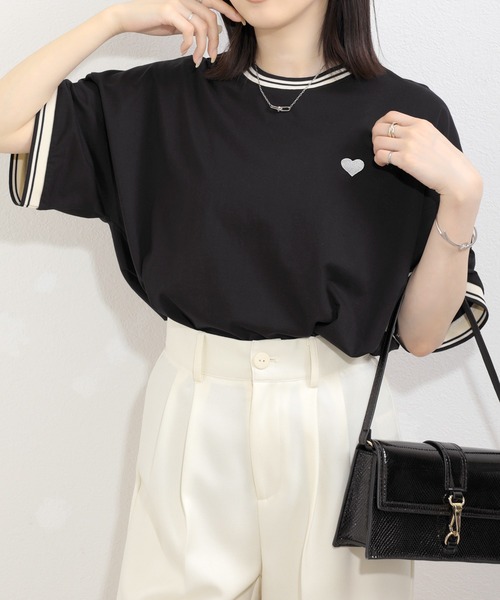 SATOKAサトカ　オープンハートカットソー　０ SATOKAサトカオープンハートカットソー0