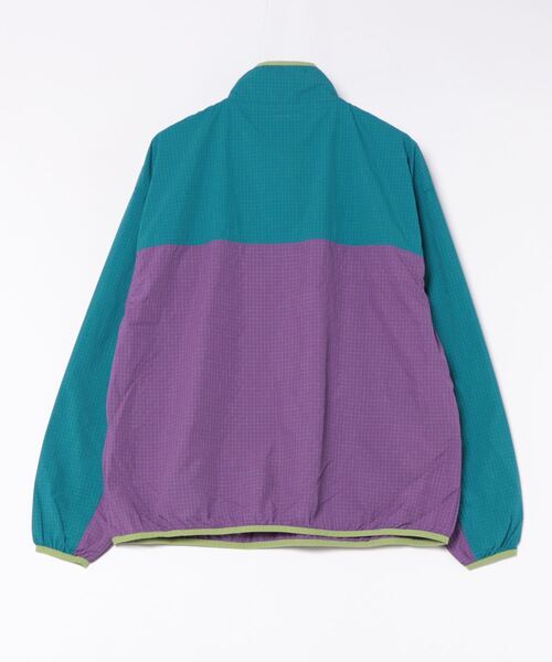 go slow caravan（ゴースローキャラバン）の「COBMASTER/コブマスター　ナイロンリップ ハーフジップP/O JKT（ナイロンジャケット・メンズ・オリーブ/ターコイズブルー・MEDIUM/LARGE/X-LARGE）」の3枚目の写真