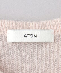 ATON（エイトン）の「＜ATON＞モヘヤ クルーネック ニット（ニット