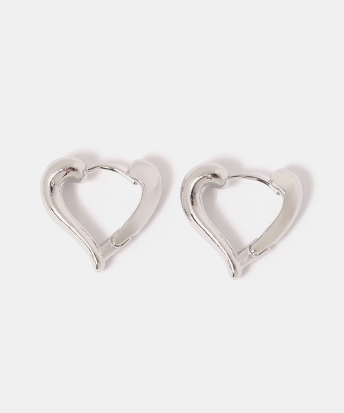 FOREVER 21(フォーエバー トゥエンティーワン)の「変形ピアス(ピアス(両耳用)・レディース・ブラック/シルバー・FREE)」の1枚目の写真