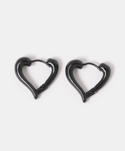 FOREVER 21(フォーエバー トゥエンティーワン)の「変形ピアス(ピアス(両耳用)・レディース・ブラック/シルバー・FREE)」の2枚目の写真
