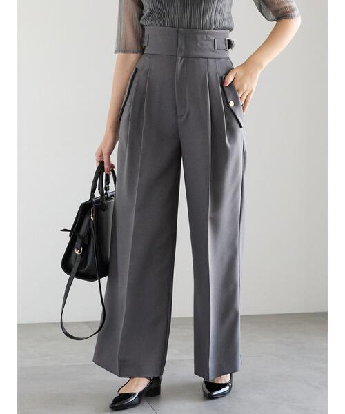 Te chichi（テチチ）の「パウダーツイルハイウエストワイドパンツ（その他パンツ・レディース・グレー/ブラック/ブラウン・F）」の22枚目の写真