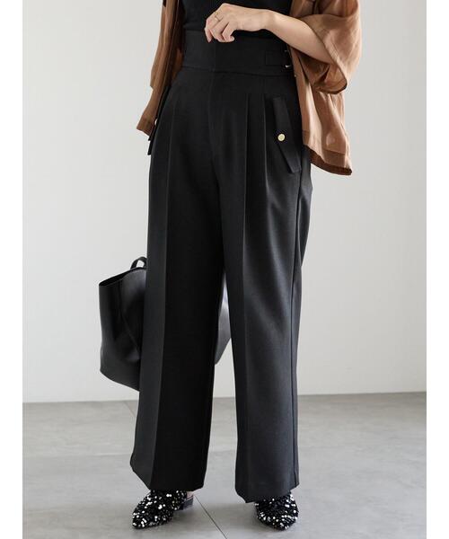 Te chichi（テチチ）の「パウダーツイルハイウエストワイドパンツ（その他パンツ・レディース・グレー/ブラック/ブラウン・F）」の5枚目の写真