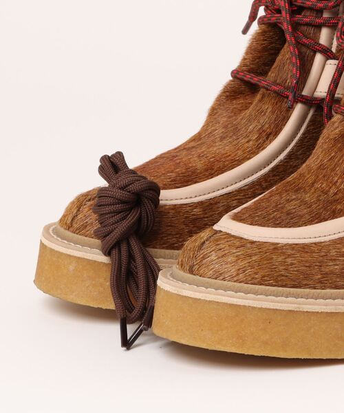 KENZO(ケンゾー)の「'KENZO Yuki' ポニー レザー レースアップ ブーツ ウィメンズ(ブーツ・レディース・ブラウン系その他4/ベージュ系その他2・38/37)」の14枚目の写真