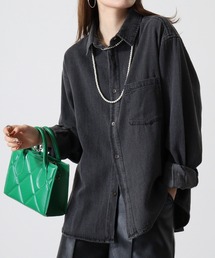Relaxed fit long sleeve denim shirt / L/Sリラックスフィット長袖デニムシャツ unisex