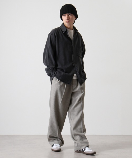 Jungle Storm（ジャングルストーム）の「Relaxed fit long sleeve denim shirt / L/Sリラックスフィット長袖デニムシャツ unisex（シャツ/ブラウス・メンズ・ブルー/グレー/ネイビー/パープル/ブラウン・M/L）」の12枚目の写真