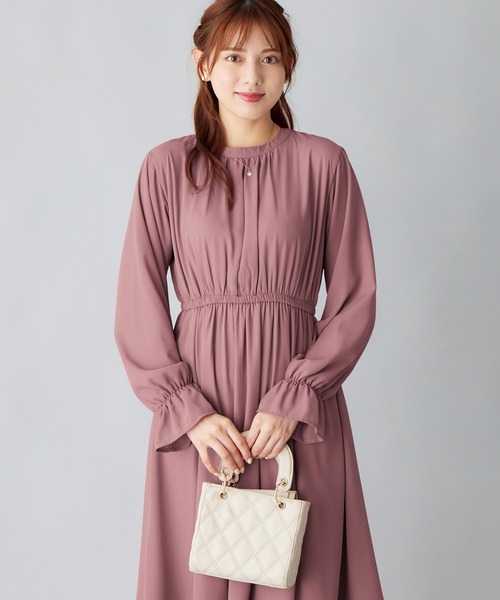 【セール】あったか裏地付キャンディー袖ワンピース（ワンピース）｜alotta（アロッタ）