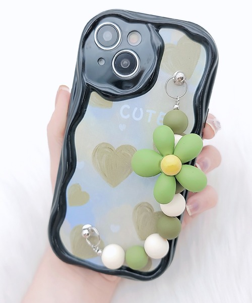 新品スマホケースAOYAMA LACE ブラック レース リバーレースのスマフォケース（黒） | AOYAMA LACE-青山レース-