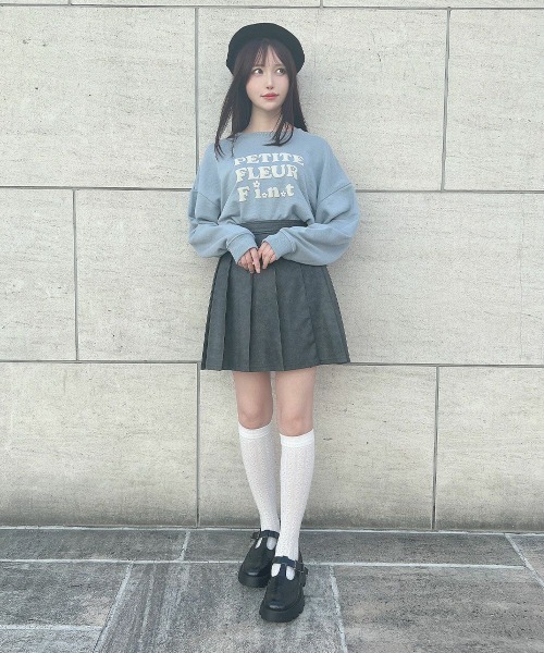 F i.n.t(フィント)の「キルト風フェイクレザーミニスカート/fint(スカート・レディース・ブラウン/チャコールグレー・FREE)」の10枚目の写真