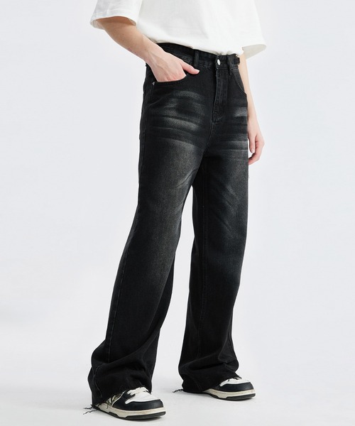 MADNESS TOKYO マッドネス アーミーカゴ―パンツ デニムパンツ L黒 MADNESS TOKYO マッドネス アーミーカゴ―パンツ デニムパンツ L黒