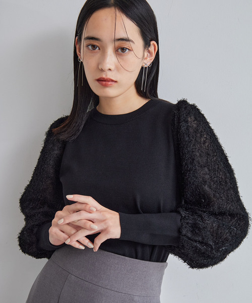 VIS(ビス)の「チェーンリボンピアス(ピアス(両耳用)・レディース・シルバー/ゴールド・FREE)」の9枚目の写真