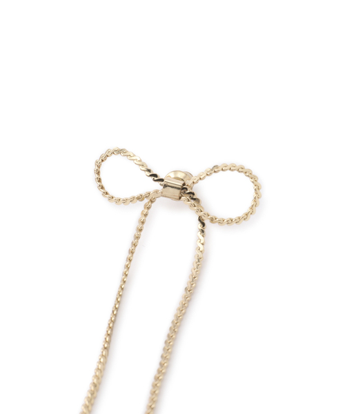 VIS(ビス)の「チェーンリボンピアス(ピアス(両耳用)・レディース・シルバー/ゴールド・FREE)」の5枚目の写真