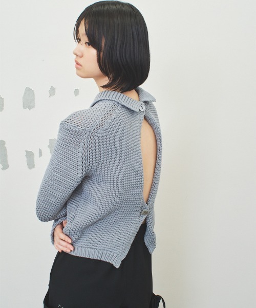 soduk（スドーク）の「two ways cardigan（カーディガン/ボレロ・レディース・ブラック/グレー・ONE SIZE）」の2枚目の写真