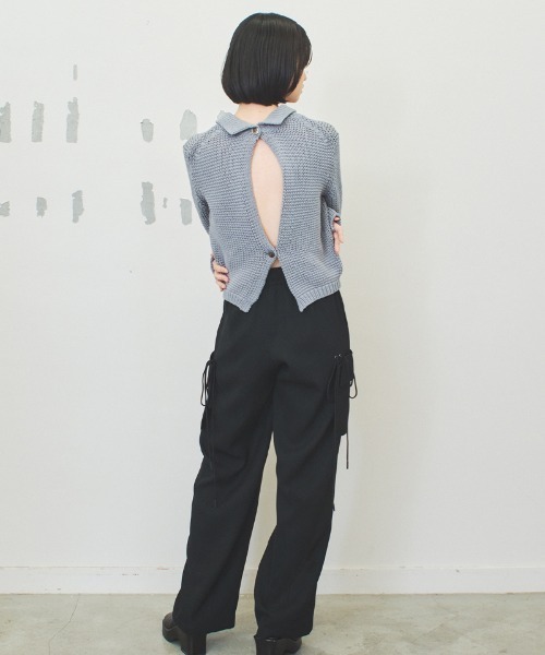 soduk（スドーク）の「two ways cardigan（カーディガン/ボレロ・レディース・ブラック/グレー・ONE SIZE）」の5枚目の写真