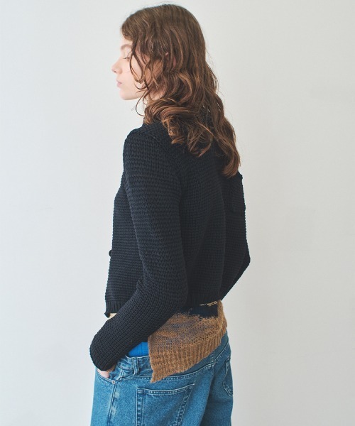 soduk（スドーク）の「two ways cardigan（カーディガン/ボレロ・レディース・ブラック/グレー・ONE SIZE）」の21枚目の写真