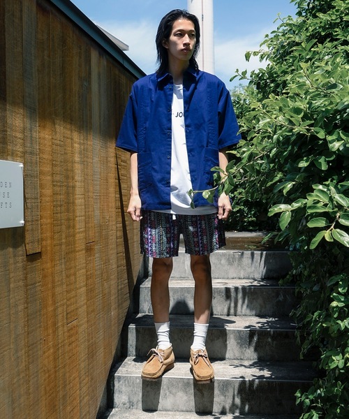 PORT OF CALL（ポートオブコール）の「SS SHIRT/PORT OF CALL(ポートオブコール)半袖シャツ（シャツ/ブラウス・メンズ・ネイビー/オフホワイト・LARGE/MEDIUM）」の9枚目の写真