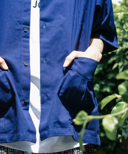 PORT OF CALL（ポートオブコール）の「SS SHIRT/PORT OF CALL(ポートオブコール)半袖シャツ（シャツ/ブラウス・メンズ・ネイビー/オフホワイト・LARGE/MEDIUM）」の17枚目の写真