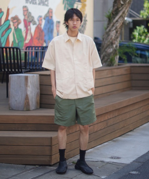 PORT OF CALL（ポートオブコール）の「SS SHIRT/PORT OF CALL(ポートオブコール)半袖シャツ（シャツ/ブラウス・メンズ・ネイビー/オフホワイト・LARGE/MEDIUM）」の3枚目の写真