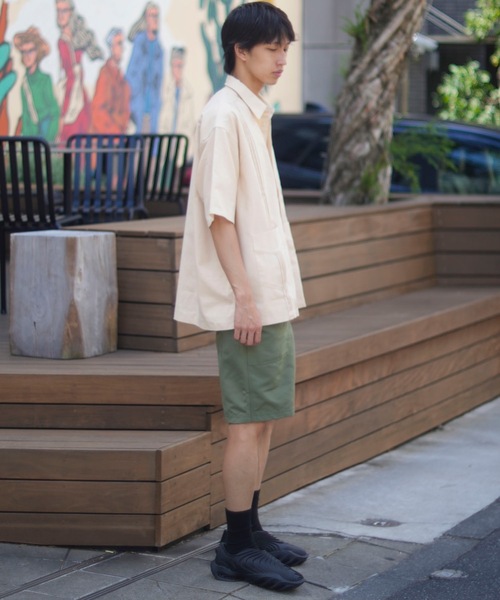 PORT OF CALL（ポートオブコール）の「SS SHIRT/PORT OF CALL(ポートオブコール)半袖シャツ（シャツ/ブラウス・メンズ・ネイビー/オフホワイト・LARGE/MEDIUM）」の4枚目の写真