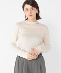 studio CLIP | 【一部店舗先行発売】ウールミックスシアーハイネックプルオーバー[プラスサイズあり](Tシャツ/カットソー)