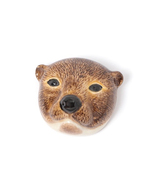 studio CLIP（スタディオクリップ）の「陶器アニマルフェイスブローチ（ブローチ/コサージュ・レディース・その他2/その他3/その他1/その他5/その他7/その他4/その他6・FREE）」の3枚目の写真