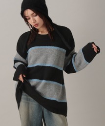 FOREVER 21 | 【2024FW】ボーダーニットプルオーバー(ニット/セーター)