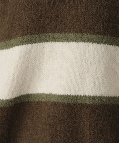 FOREVER 21（フォーエバー トゥエンティーワン）の「【2024FW】ボーダーニットプルオーバー（ニット/セーター・レディース・ブラック/グレー/ナチュラル・FREE）」の22枚目の写真