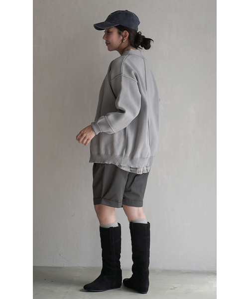 zootie（ズーティー）の「ダンボールニット Vネックカーディガン（カーディガン/ボレロ・レディース・グリーン系その他/ライトグレー/ブルー/アイボリー/ブラック・フリー）」の10枚目の写真