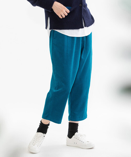 nop de nod(ノップドゥノッド)の「Pommeコーデュロイパンツ(その他パンツ・レディース・アイボリー/ブラック/ターコイズブルー/ネイビー・M)」の2枚目の写真