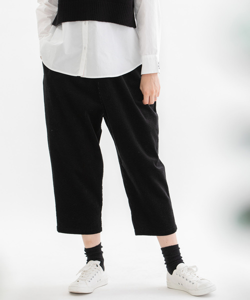 nop de nod(ノップドゥノッド)の「Pommeコーデュロイパンツ(その他パンツ・レディース・アイボリー/ブラック/ターコイズブルー/ネイビー・M)」の3枚目の写真