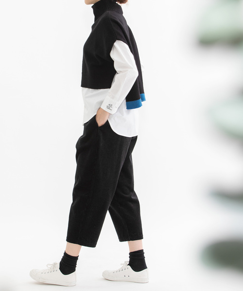 nop de nod(ノップドゥノッド)の「Pommeコーデュロイパンツ(その他パンツ・レディース・アイボリー/ブラック/ターコイズブルー/ネイビー・M)」の22枚目の写真
