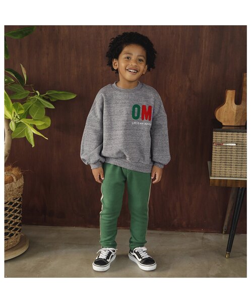 F.O.KIDS(エフオーキッズ)の「ロゴ刺繍トレーナー(スウェット・キッズ・グレー/マスタード/ネイビー/レッド・80/90/100/110/120/130/140)」の7枚目の写真