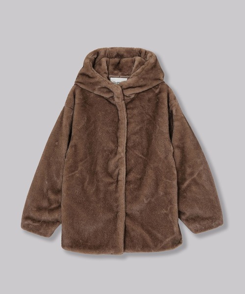 MINK IMITATION FUR HOODIE JACKET / ミンクイミテーションファー
